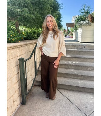 SCALLOP CORD PANT