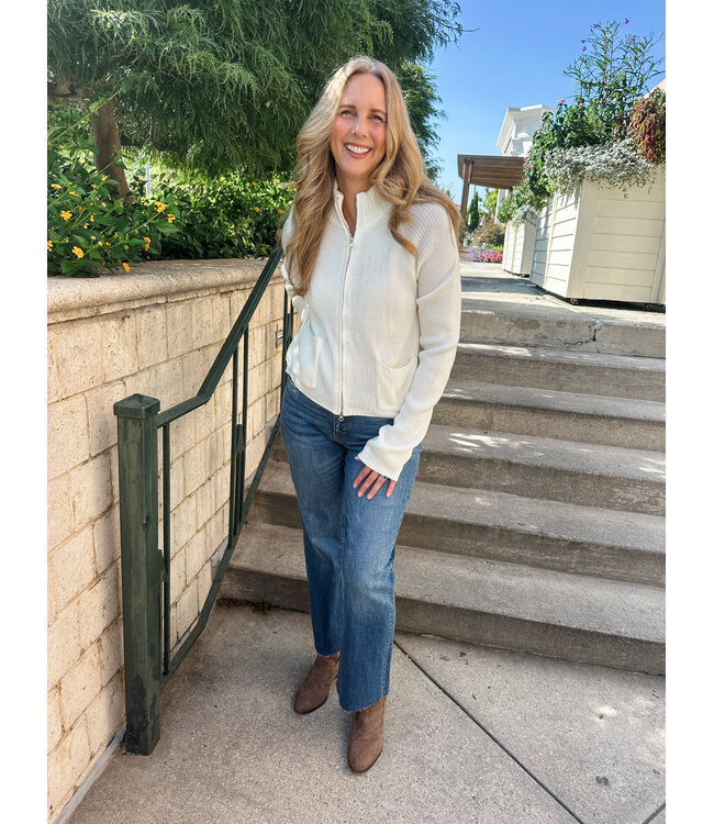 2 WAY ZIP SWEATER