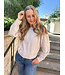 LACE HENLEY SWEATER