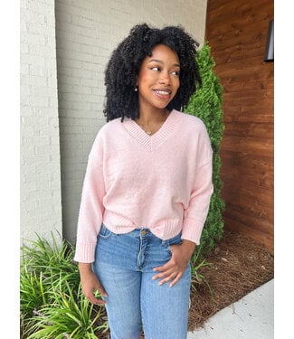 THE COZY V SWEATER