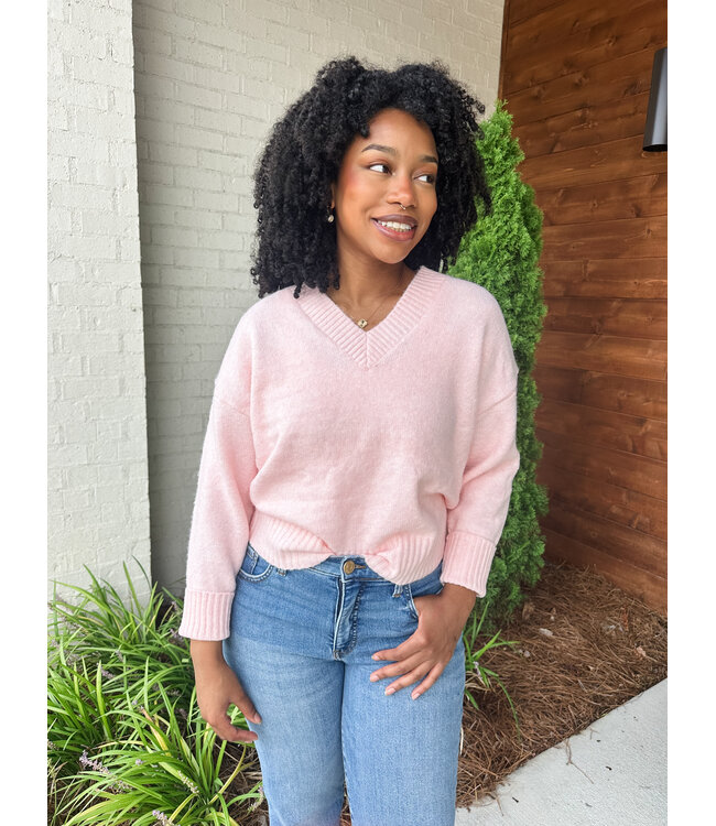 THE COZY V SWEATER