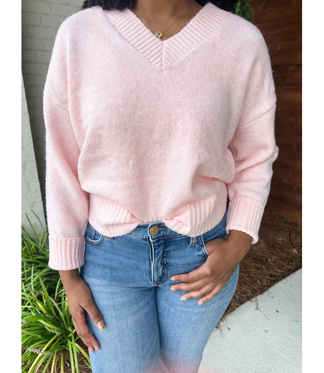 THE COZY V SWEATER