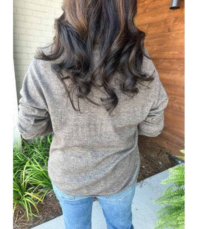 CONTRAST LACE SWEATER
