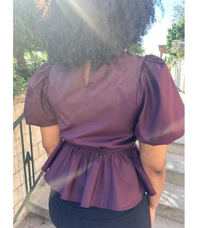 HILLS RUFFLE BLOUSE