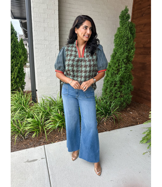 ALEN TWEED TOP