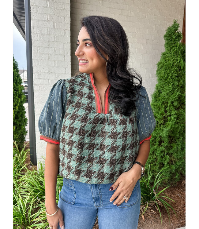 ALEN TWEED TOP
