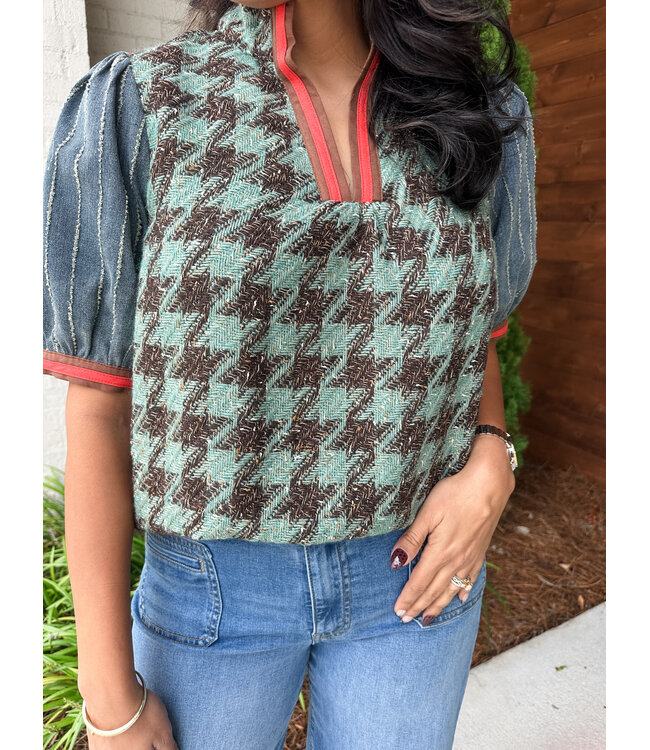 ALEN TWEED TOP