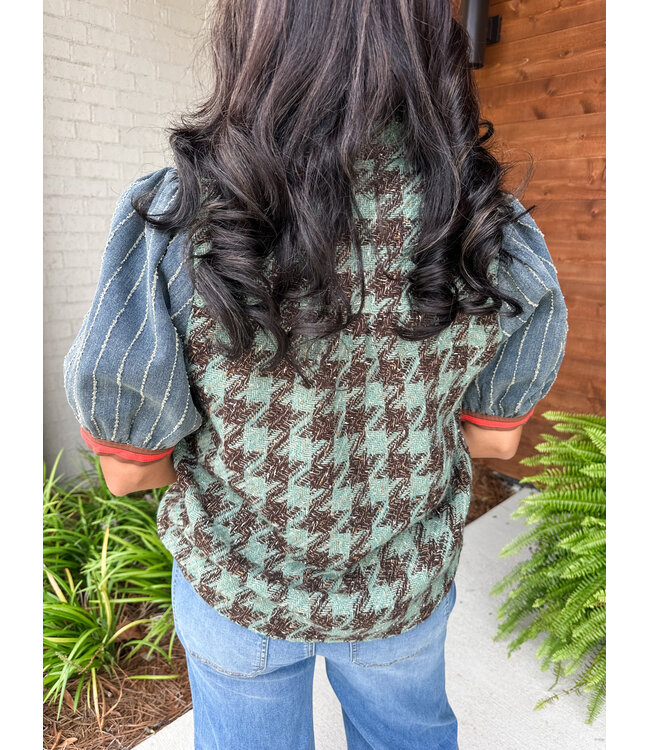 ALEN TWEED TOP