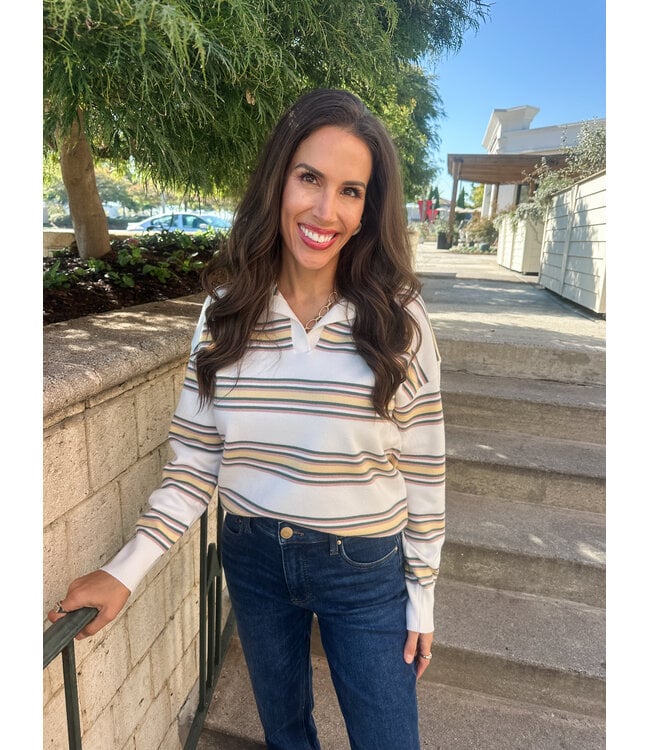 TRIPLE POLO SWEATER