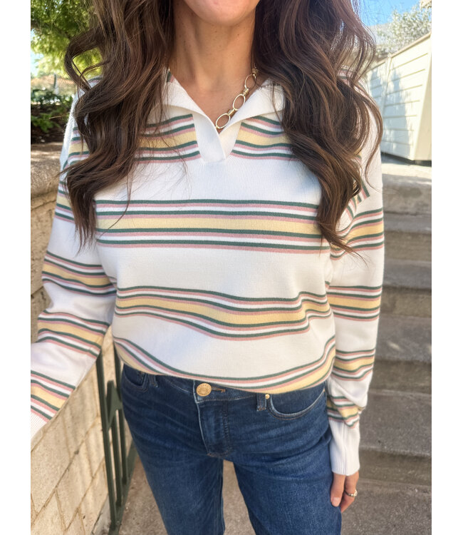 TRIPLE POLO SWEATER