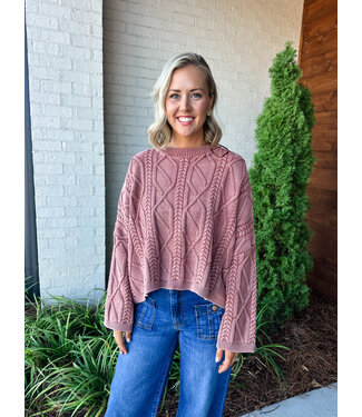 NOLAN CABLE SWEATER