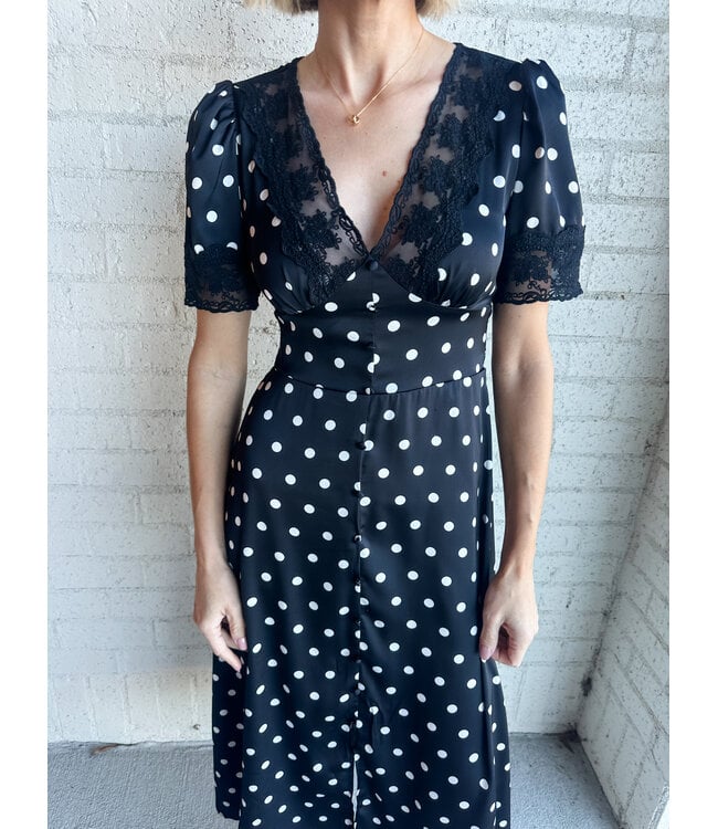 POLKA LACE MIDI
