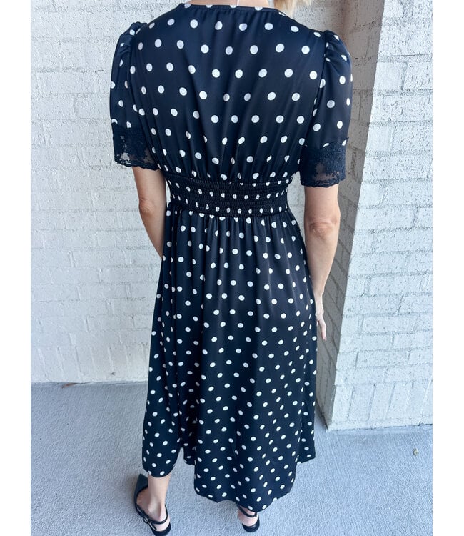 POLKA LACE MIDI