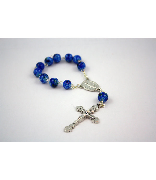 Miraculous Medal Decade Rosary : Blue