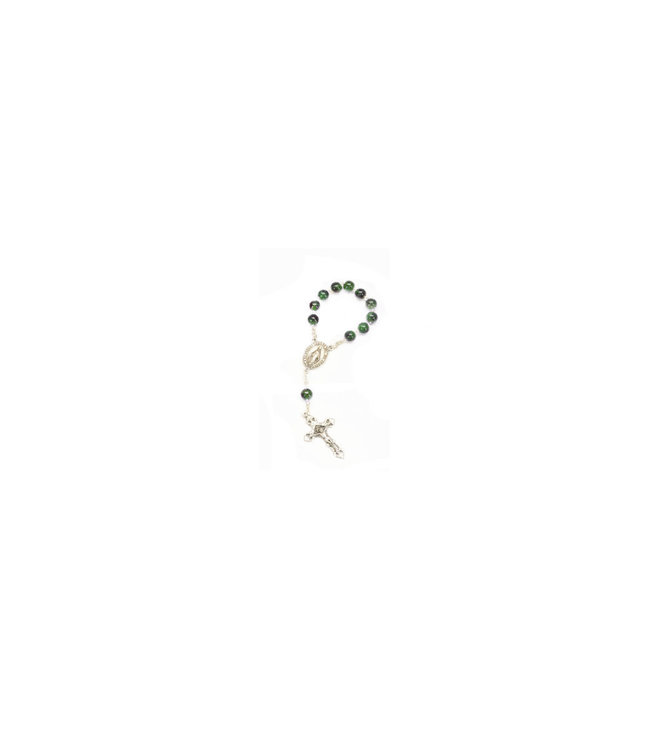Miraculous Medal Decade Rosary : Green