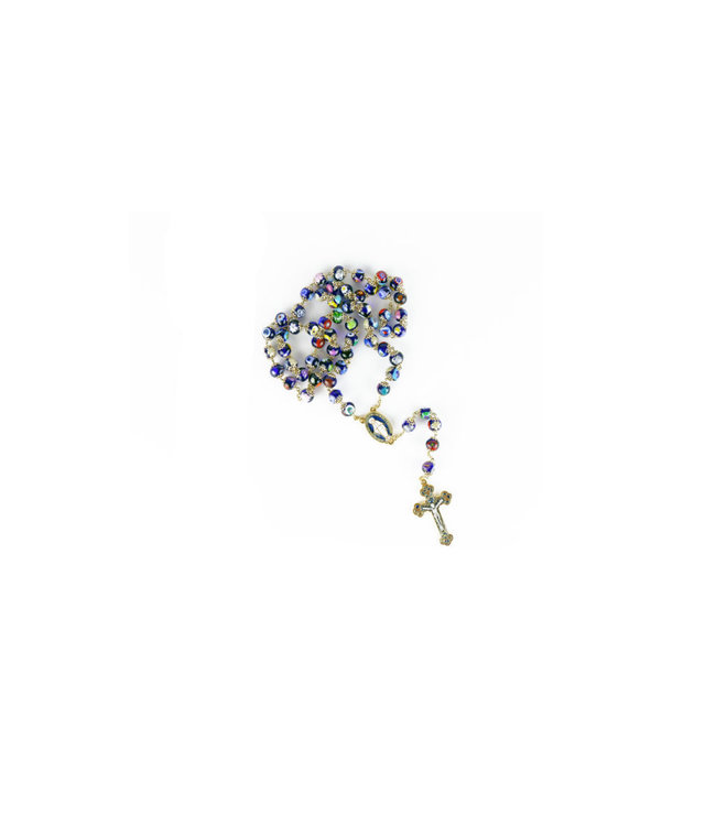 Blue Murano Glass Rosary