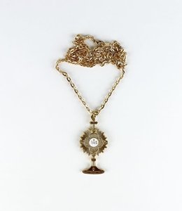 Monstrance Shaped Pendant with chain