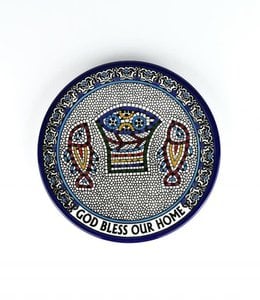 Ceramic Paten ''God Bless our Home''