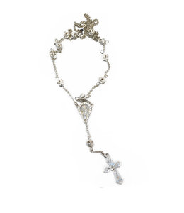 Silver color Rosary Necklace