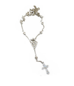 Siver color Rosary Necklace