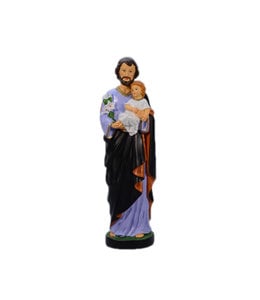 Statue Saint Joseph et Enfant Jésus - 16 cm