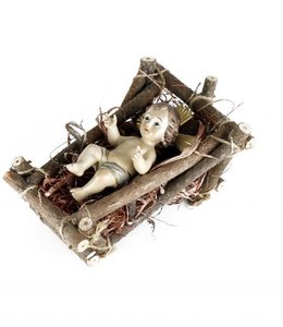 Christ Child with cradle - 12.5 cm