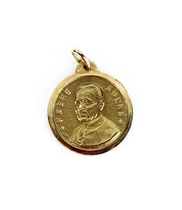 Saint Brother André / Saint Joseph Medal Gold 10k gold