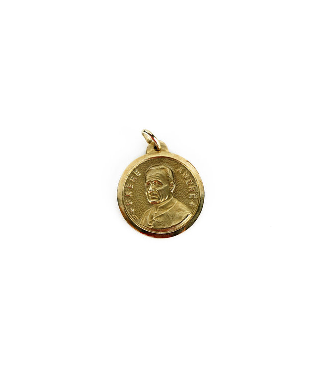 Médaille frère André / saint Joseph, or 10k
