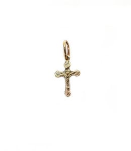 Small gold cross with corpus, 10K