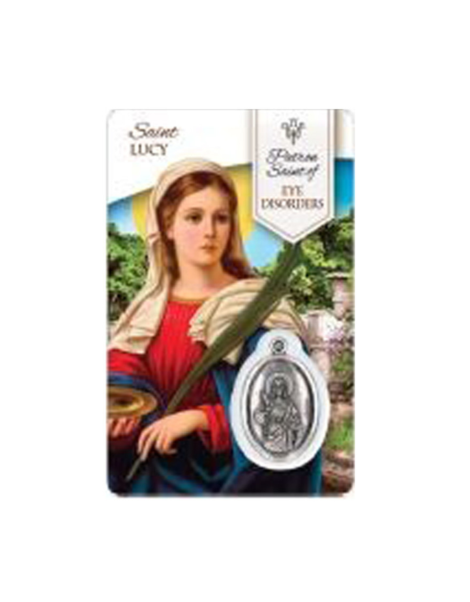 Carte médaille sainte Lucie L'Oratoire SaintJoseph