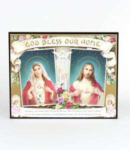 Plaque ''God bless our home ''
