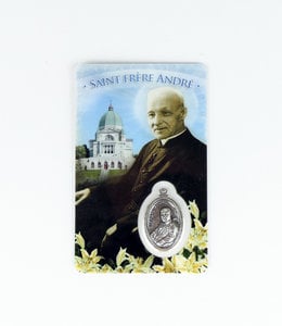 Saint Brother André medal card (french)
