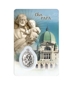 Carte médaille famille Oratoire et Saint Joseph