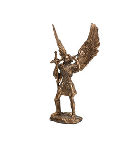 Collection Veronese Statue saint Gabriel résine bronze (11cm)