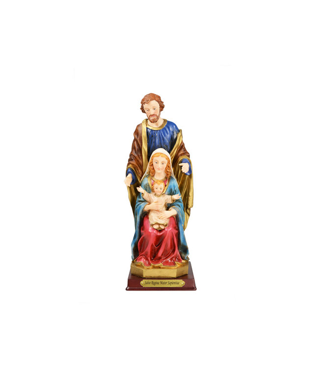 Statue sainte Famille en résine (27cm)