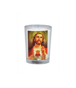 Chandelles Tradition / Tradition Candles Sacred Heart of Jesus votive candle (french)