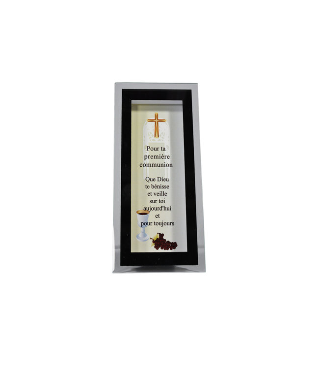 First communion glass and mirror frame (french)