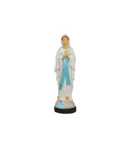 Our Lady of Lourdes color resin statue (16cm)