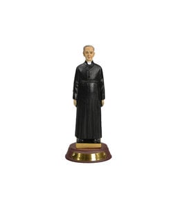 Saint Brother Andre statue on base with inscription (12cm)