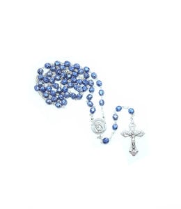 Mother Teresa blue stone finish rosary