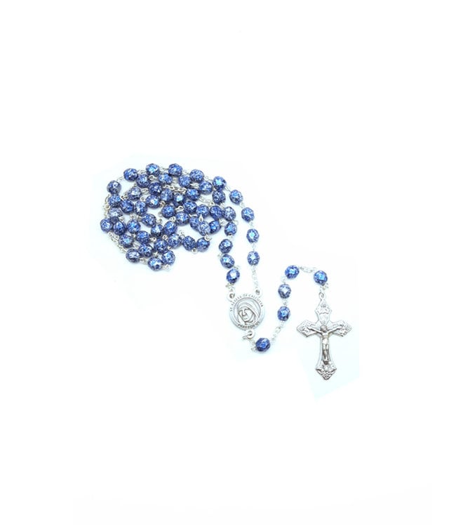 Mother Teresa blue stone finish rosary