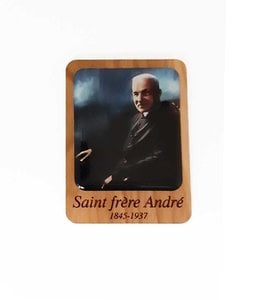 Saint Brother André wooden magnet (color)