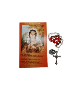 Saint Kateri Tekakwitha chaplet and prayer in 2 languages