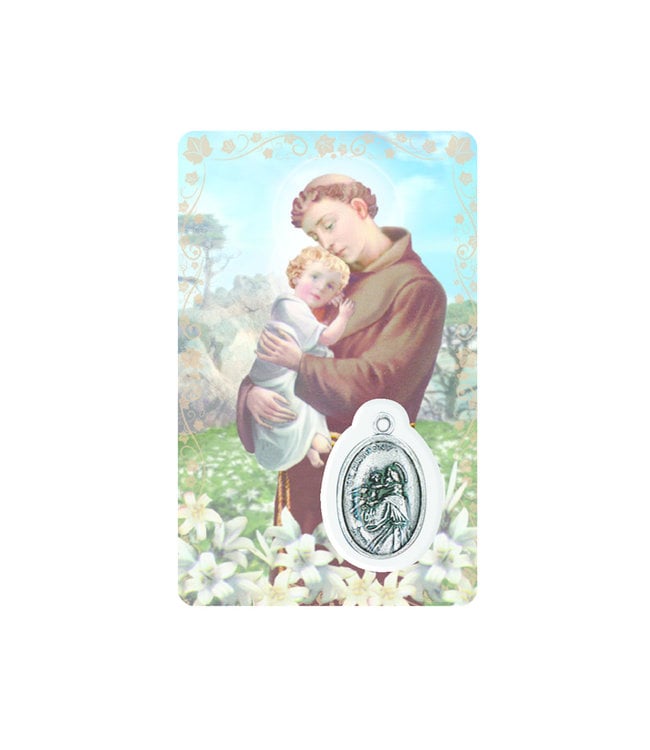 Medal card : Saint Anthony