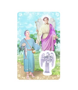 Medal card : Archangel Saint Raphael (french)