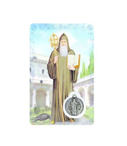 Medal card : Saint Benedict (french)