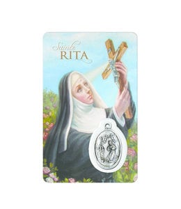 Carte médaille sainte Rita