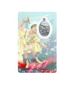 Medal card : Archangel Saint Michael (french)