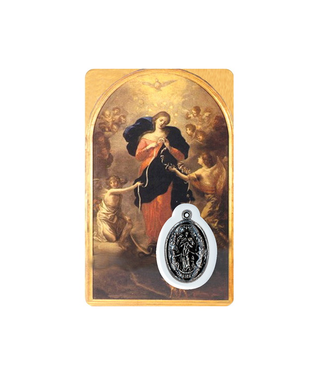 Medal card : Mary Undoer of Knots (french)