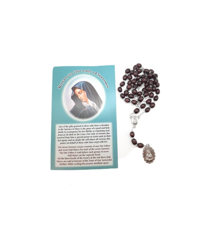 Chaplet of Our Lady of Sorrows and prayer in 3 languages